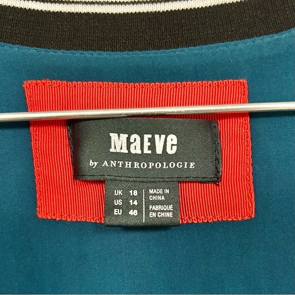 ANTHRO MAEVE 🤩 RARE! From Anthropologie Graphic Banded Dress - Size 14 - Picture 9 of 10